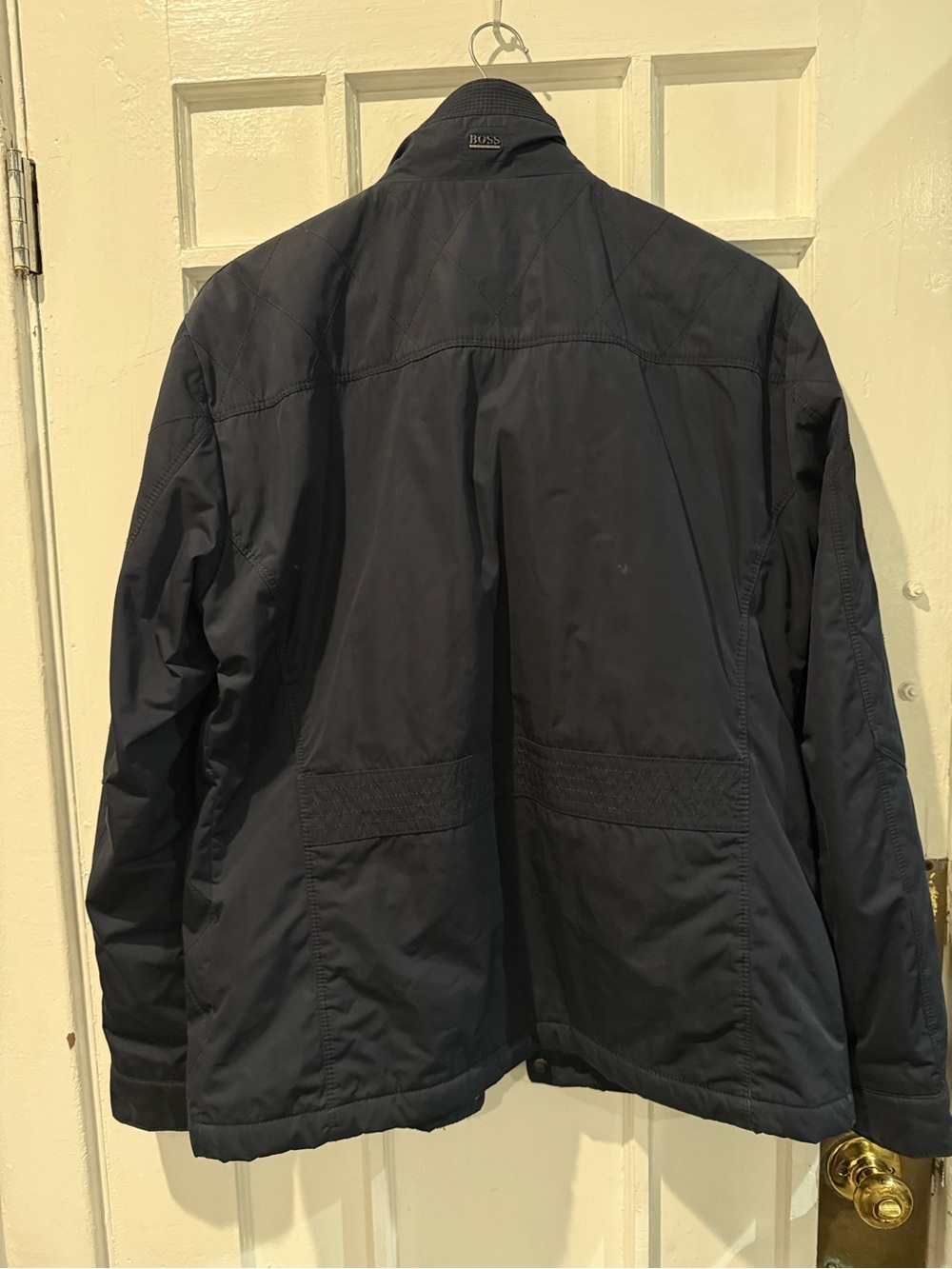 BOSS Men's Quilted Navy Field Jacket - Picture 2 of 2